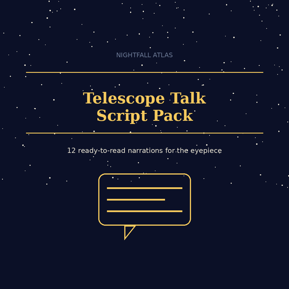 Telescope Talk Script Pack